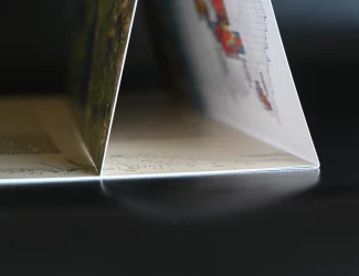 Dépliant portefeuille fort grammage (170 400g)